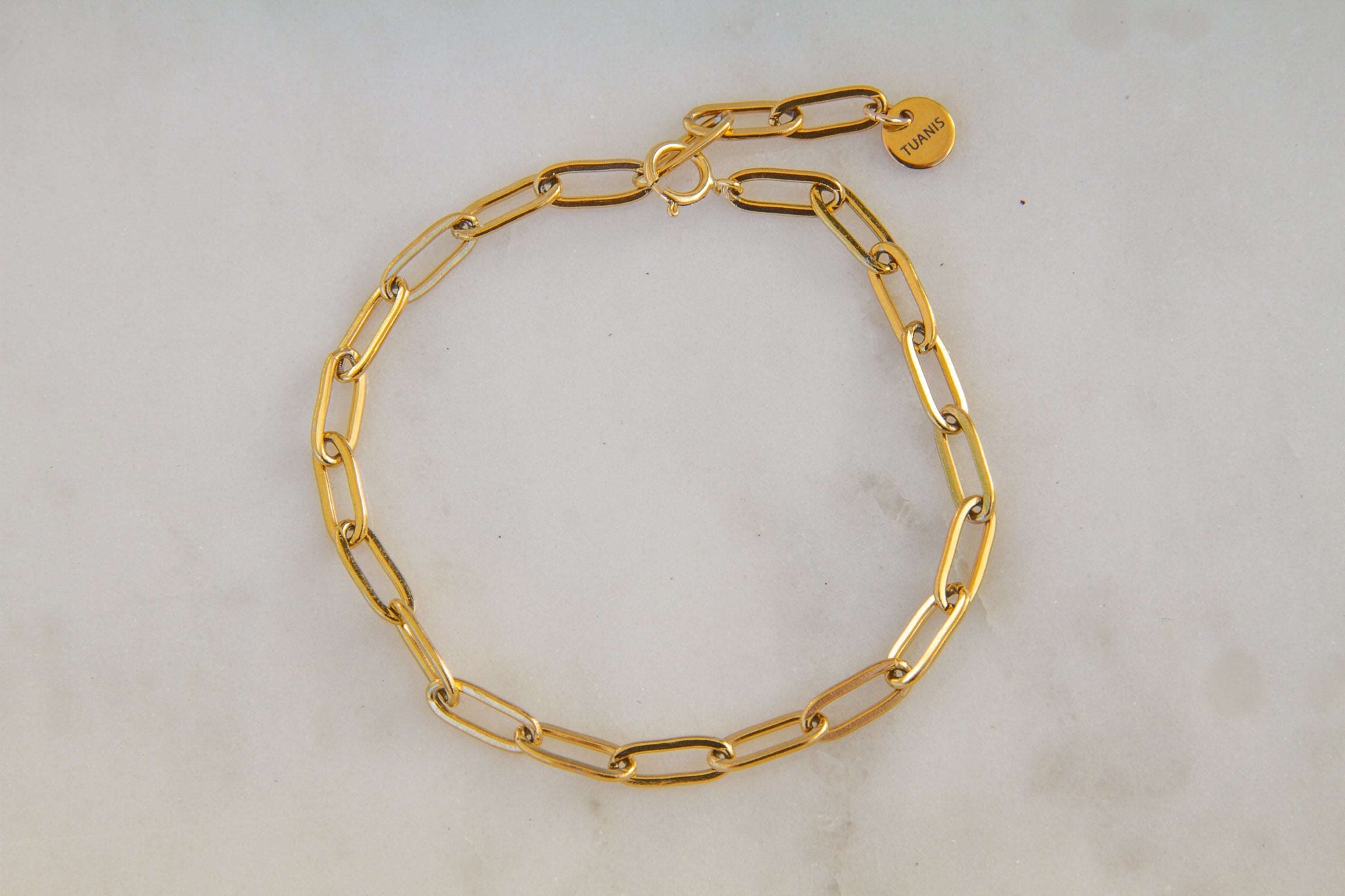 Paperclip chain bracelet